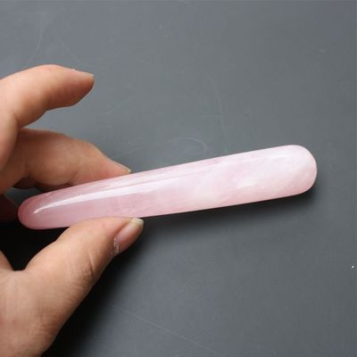 کیفیت  Acupuncture Pink Crystal Massage Stick Quartz Beauty Body Relaxation کارخانه